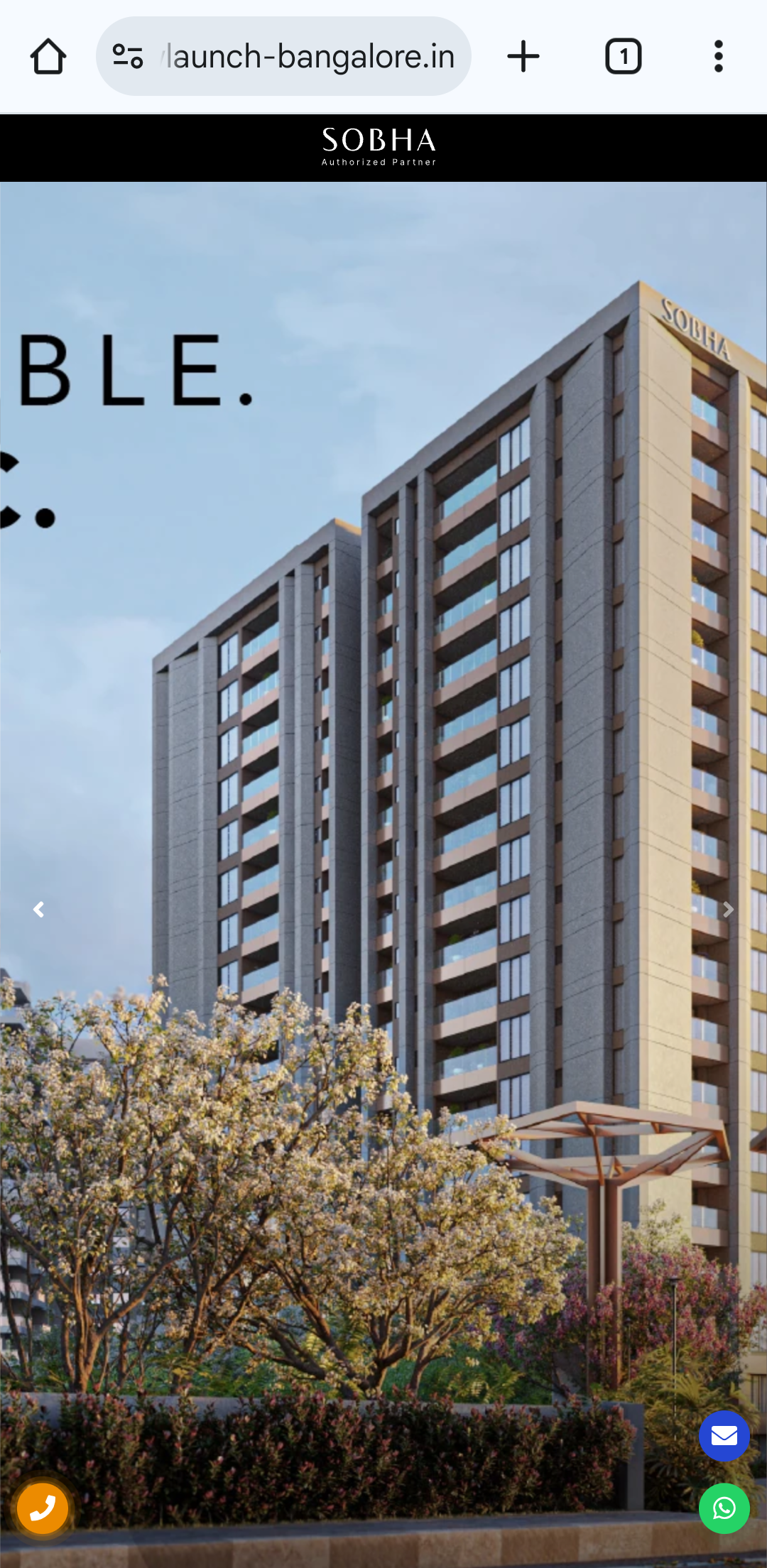 3 BHK Apartment For Sale in Sobha Infinia