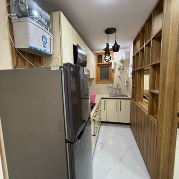Kitchen in 2 BHK Builder Floor at Chattarpur – for Rent