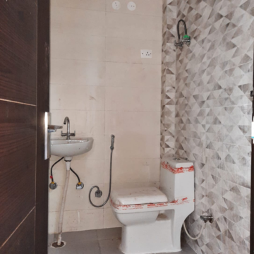 Bathroom in 2 BHK Builder Floor at Chattarpur – for Rent
