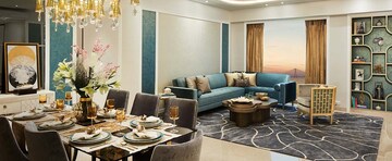 Living Room in 5 BHK Apartment at Lodha The Park, Worli – for Rent