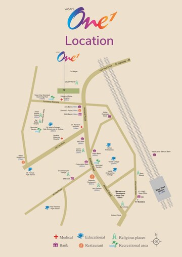  Shop – Map Location View at Vasai West - for Rent