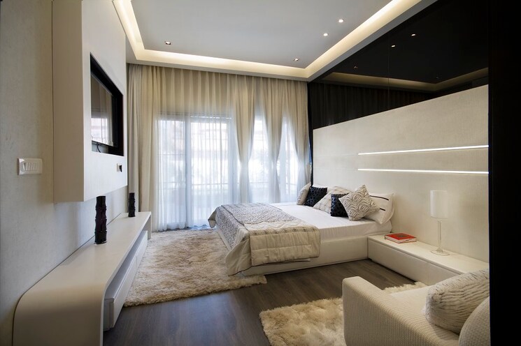 Bedroom, sushma-chandigarh-grande 3 Bedroom 1885 Sq.Ft. Apartment In Lohgarh Zirakpur 8764889