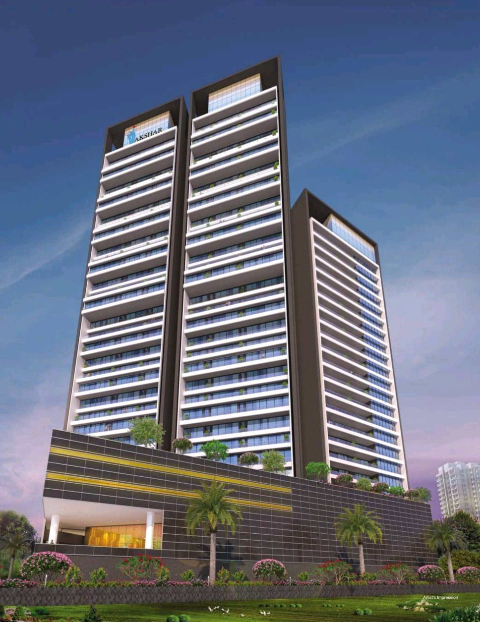 4 BHK + Servant Room 2689 Sq.Ft. Apartment in Akshar One Akshar