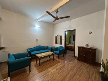 Living Room in 2 BHK Apartment at Malviya Nagar – for Rent