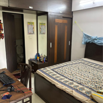 Bedroom in 3 BHK Apartment at RK Lunkad Akshay Tower, Wakad – for Rent