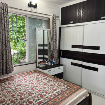Bedroom in 3 BHK Apartment at RK Lunkad Akshay Tower, Wakad – for Rent