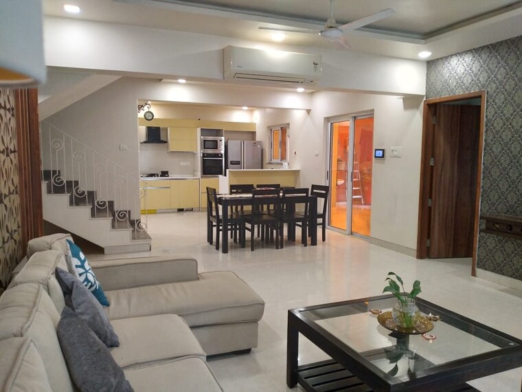 Living Room, atul-western-hills-townhouses 5 Bedroom 3429 Sq.Ft. Villa In Baner Pune 8765023