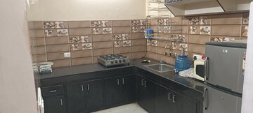 Kitchen in 2 BHK Builder Floor at Malviya Nagar – for Rent