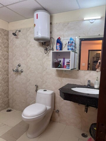 Bathroom in 1 BHK Apartment at VVIP Homes Meridian Tower, Sector 4 Greater Noida – for Rent