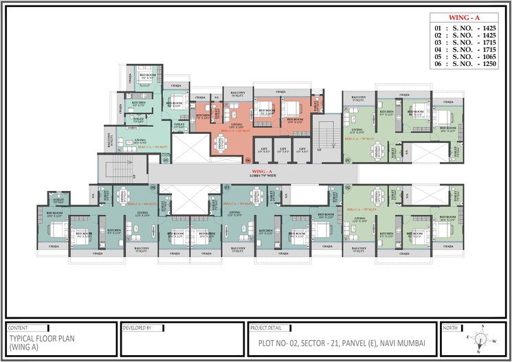 Floor Plan, new panvel 1 Bedroom 715 Sq.Ft. Apartment In New Panvel Navi Mumbai 8765160
