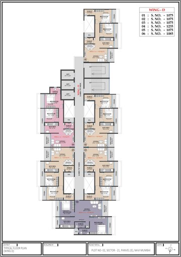 Floor Plan in 1 BHK Apartment at New Panvel – for Sale