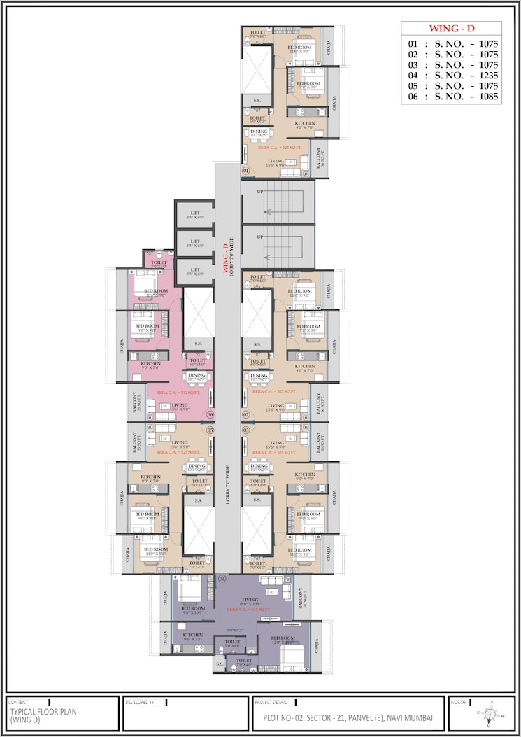 Floor Plan, new panvel 1 Bedroom 715 Sq.Ft. Apartment In New Panvel Navi Mumbai 8765160