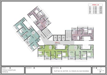 Floor Plan in 1 BHK Apartment at New Panvel – for Sale