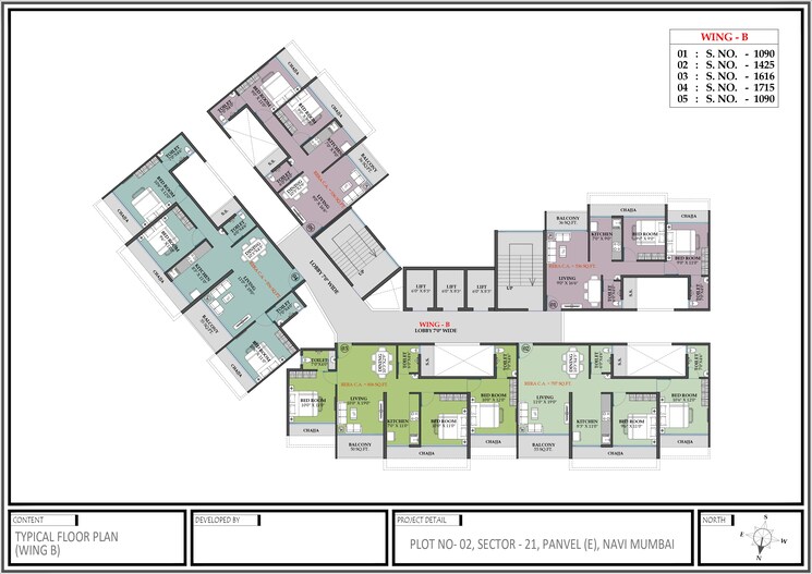 Floor Plan, new panvel 1 Bedroom 715 Sq.Ft. Apartment In New Panvel Navi Mumbai 8765160