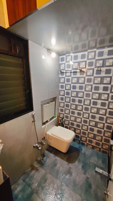 Attached Bathroom in 1 BHK Apartment at Lodha Paradise, Majiwada – for Rent