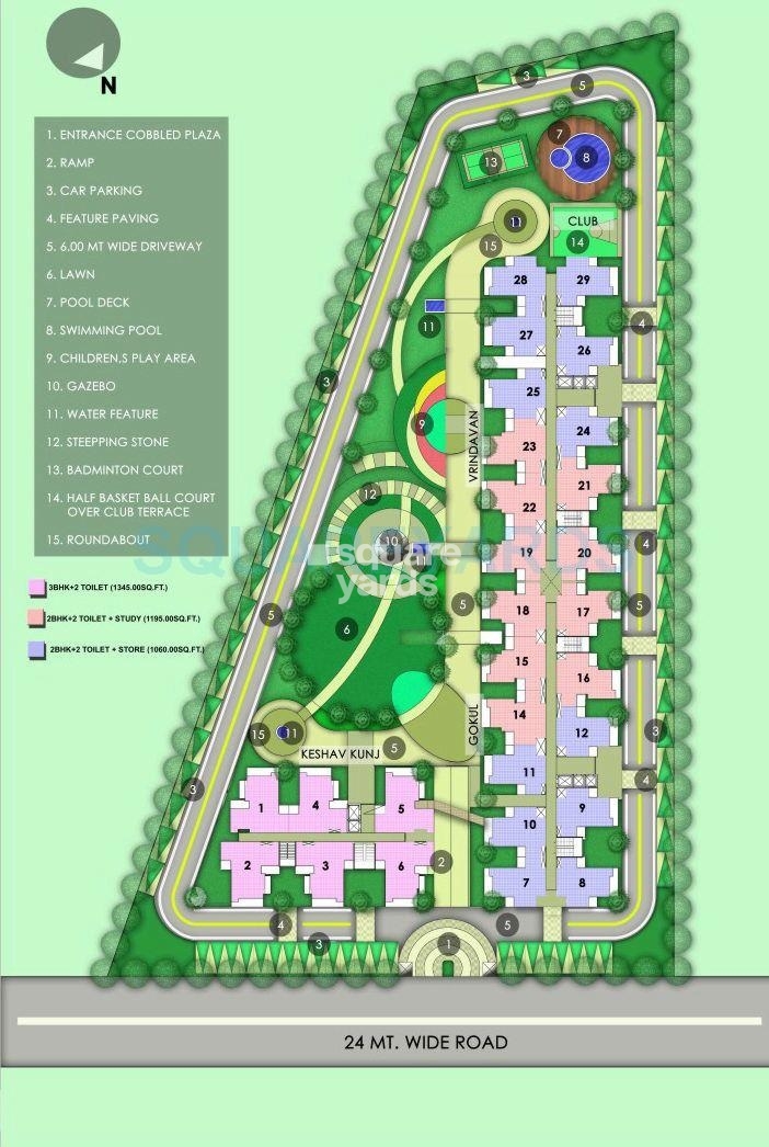 2 BHK + Extra Room 1060 Sq.Ft. Apartment in Galaxy Royale
