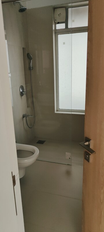 Bathroom in 3 BHK Apartment at Soham Crystal Spires, Ghodbunder Road – for Rent