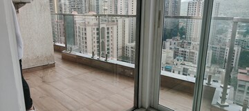 Balcony in 3 BHK Apartment at Soham Crystal Spires, Ghodbunder Road – for Rent