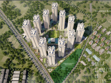 2 BHK Apartment – Exterior View View at My Home Sayuk, Tellapur - for Sale