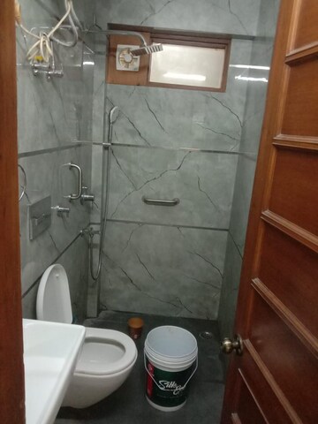 Bathroom in 3 BHK Builder Floor at Greater Kailash ii – for Rent