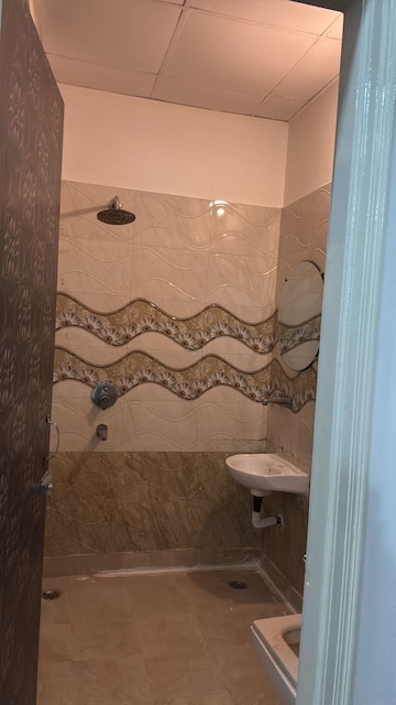 Bathroom in 1 BHK Builder Floor at Niti Khand I – for Rent