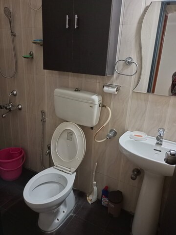 Bathroom in 1 BHK Apartment at Eden Garden CHS, Viman Nagar – for Rent