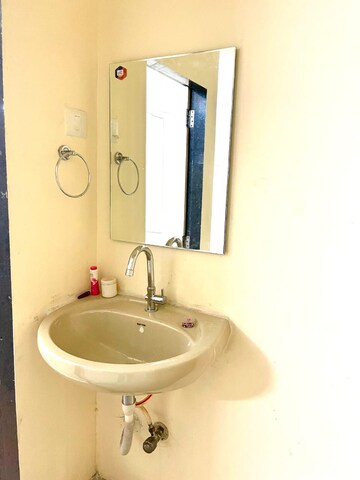 Bathroom in 1 BHK Apartment at Rutu Park, Majiwada – for Rent