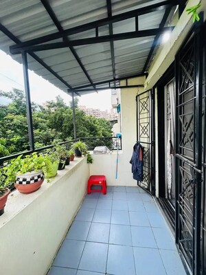 Balcony in 1 BHK Apartment at Bramha Aangan, Salunkhe Vihar Society – for Sale