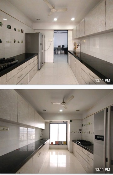 Kitchen in 3 BHK Apartment at Palm Paradise, Sanpada – for Rent