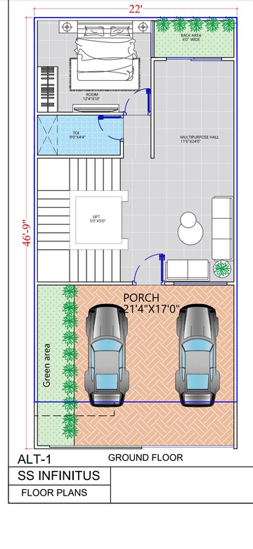 4 BHK Independent House – Exterior View View at Napania - for Sale
