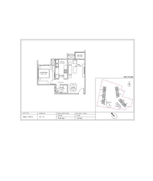 Floor Plan in 1 BHK Apartment at Birla Trimaya, Devanahalli – for Sale