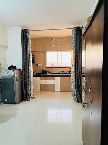 Living Room in 1 BHK Builder Floor at Gera Shrishti, Wagholi – for Rent