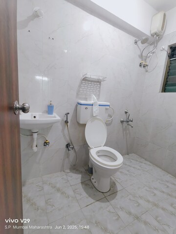 Bathroom in 1 BHK Apartment at Lower Parel West – for Rent