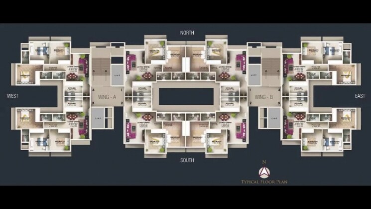 Floor Plan, jyoti-sukriti 2 Bedroom 785 Sq.Ft. Apartment In Goregaon East Mumbai 8765922