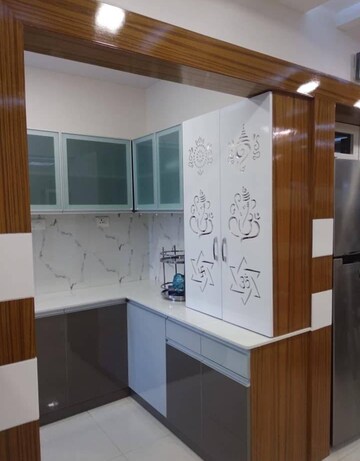 Kitchen in 3 BHK Apartment at Aparna Serene Park, Kondapur – for Rent