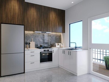 Kitchen in 2 BHK Apartment at The Century Garden, Bhankrota – for Sale