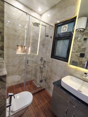 Bathroom in 3 BHK Builder Floor at Chittaranjan Park – for Sale
