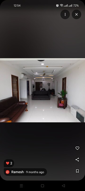 Living Room in 2 BHK Apartment at My Home Avatar, Gachibowli – for Rent