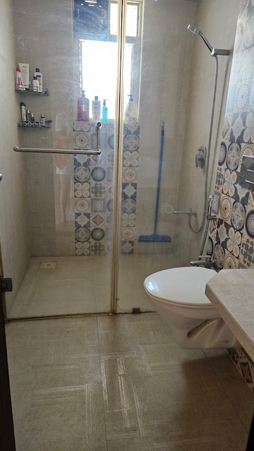 Bathroom in 3 BHK Apartment at Vasudha Parnika, Balewadi – for Rent