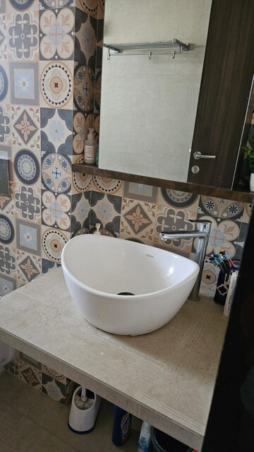 Bathroom in 3 BHK Apartment at Vasudha Parnika, Balewadi – for Rent