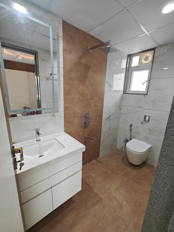 Bathroom in 3 BHK Apartment at Prathamesh Park Baner, Baner – for Rent