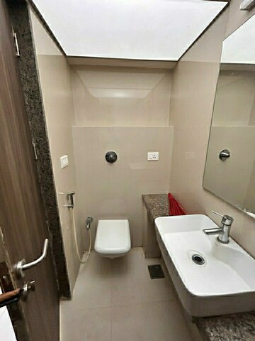 Bathroom in 1 BHK Apartment at Dindoshi Onkar CHS, Malad East – for Rent