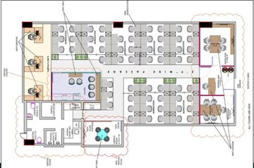 Floor Plan in  Office Space at DB Towers, Bandra Kurla Complex – for Rent