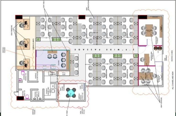 Floor Plan, db-towers Commercial Office Space 2000 Sq.Ft. In Bandra Kurla Complex Mumbai 8766216