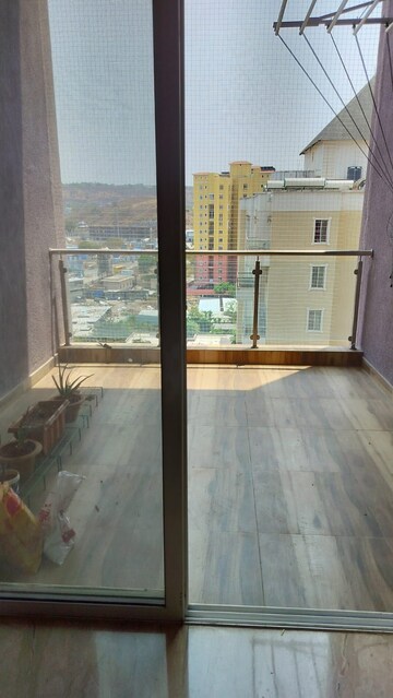 Balcony in 3 BHK Apartment at Goel Ganga Acropolis, Baner – for Rent
