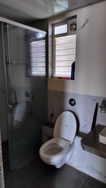 Bathroom in 3 BHK Apartment at Goel Ganga Acropolis, Baner – for Rent