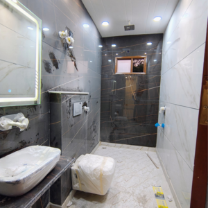 Bathroom in 3 BHK Builder Floor at Rohini Sector 17 – for Sale