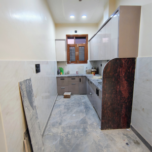 Kitchen in 3 BHK Builder Floor at Rohini Sector 17 – for Sale
