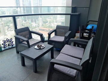 Balcony in 3 BHK Apartment at Omkar 1973, Worli – for Rent