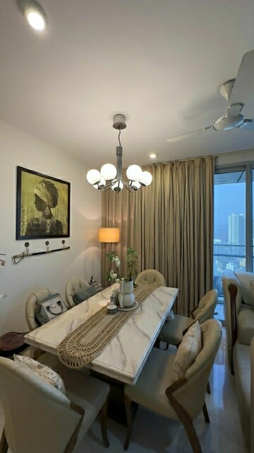 Living Room in 2.5 BHK Apartment at Oberoi Realty Woods, Goregaon East – for Rent